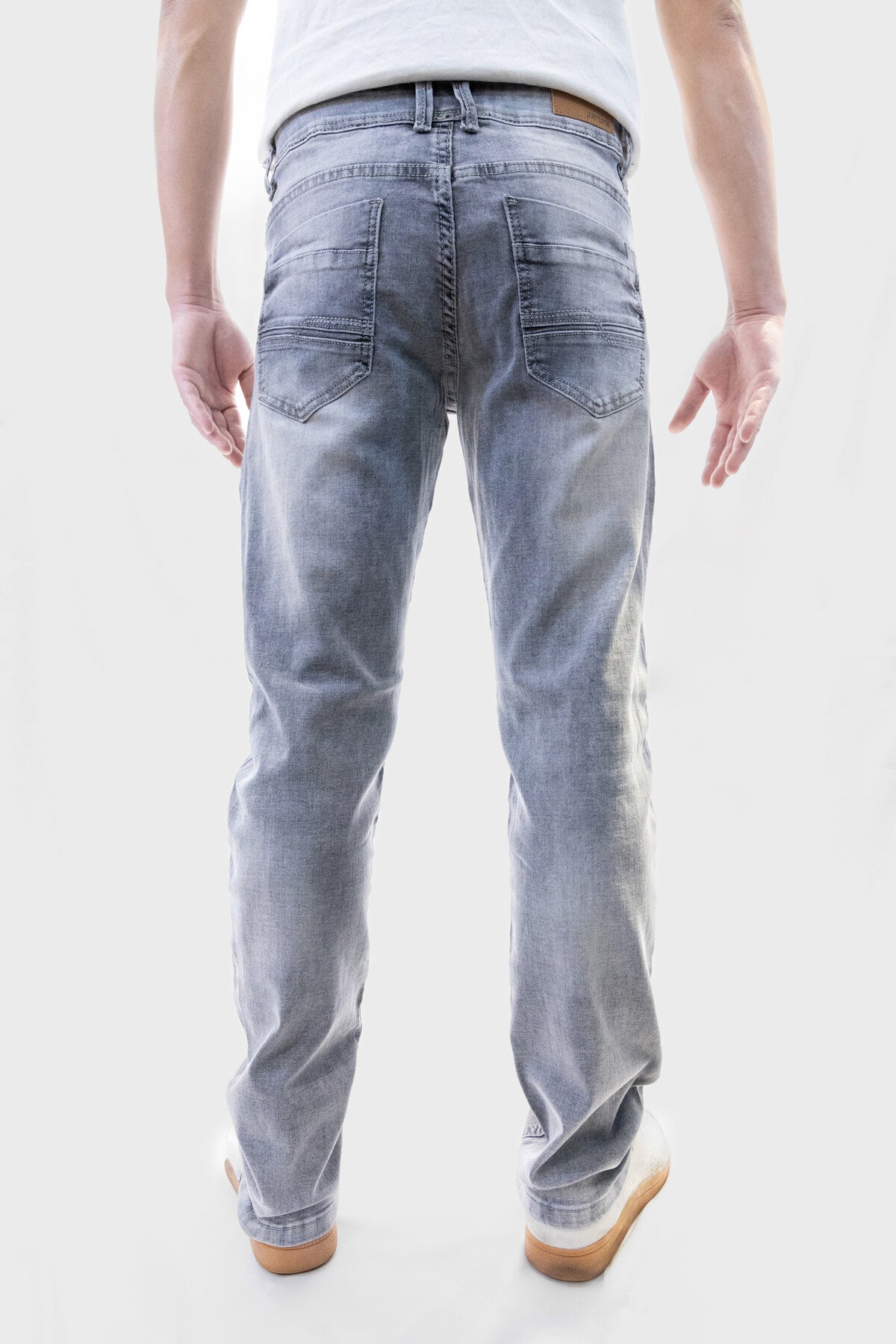 Jeans slim gris